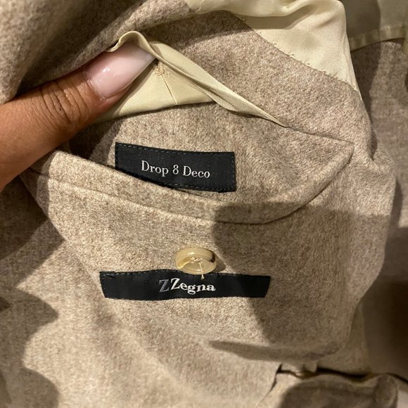 Z ZEGNA BEIGE WOOL BLAZER 40R - Picture 3 of 3